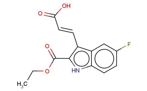 ETHYL 3-(2-CARBOXY-VINYL)-5-FLUORO-1H-INDOLE-2-CARBOXYLATE